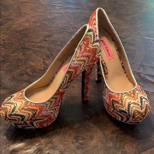 Get your glam on platform shoes by Betsy Johnson